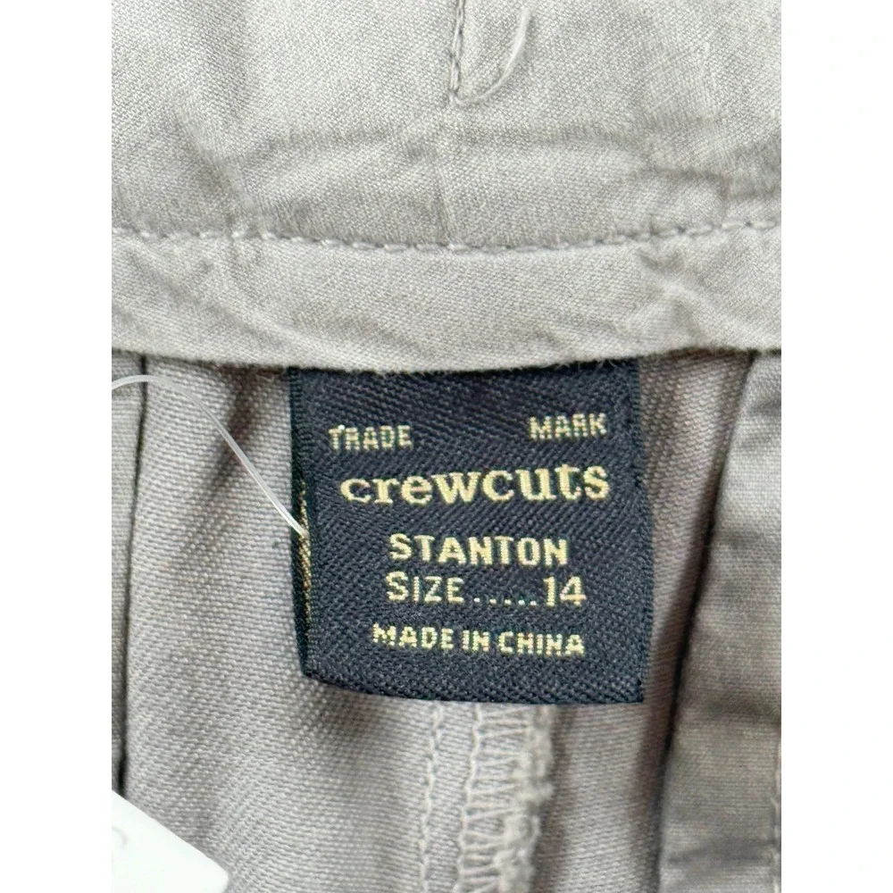 Crewcuts J.Crew Boys Stanton Shorts Gray‎ Size 14 NWT 36384